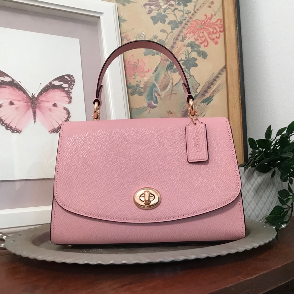 Coach Tilly Top Satchel Purse Pink